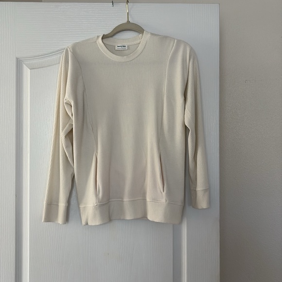 NWOT Tommy John 3 pc-Cream Sweatshirt(S) Black/White pants(S) Green pants(M) - Picture 7 of 12